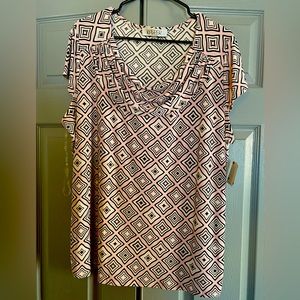 Brand new blouse with tag size 2X polyester material